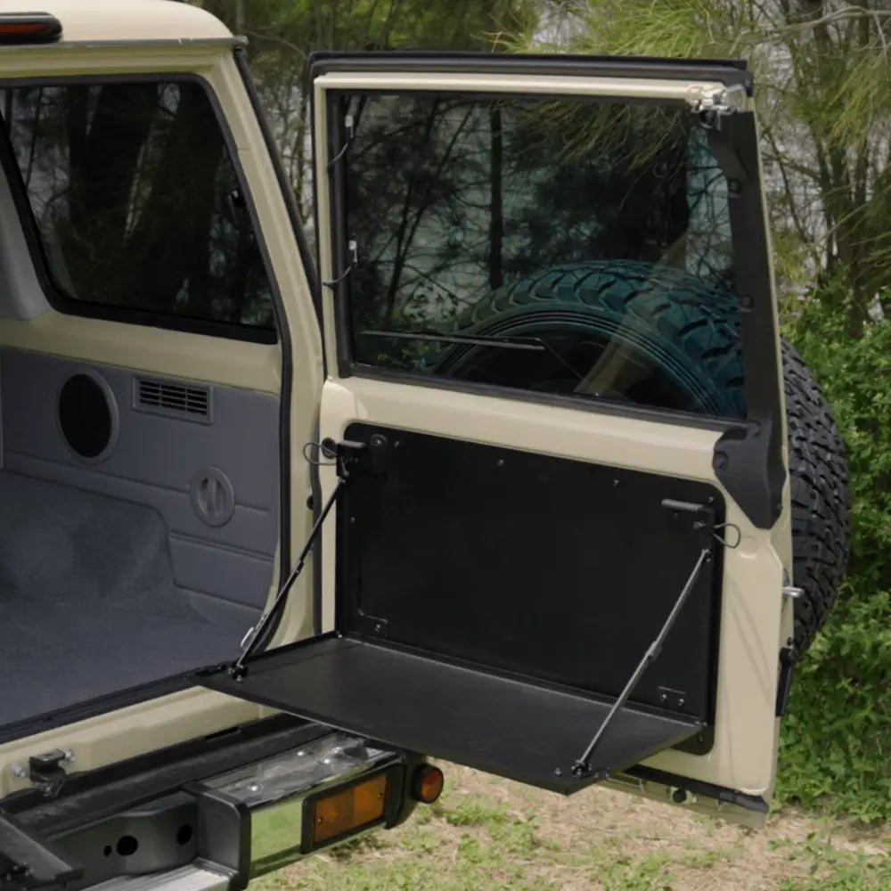 Rockarmor Rear Door Dropdown Table & Pantry, Toyota 70 Series - Accessories