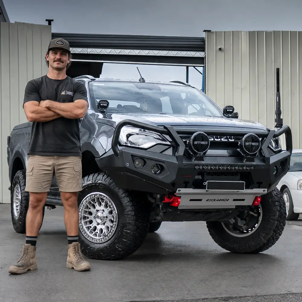 Rockarmor Rock Pack, Isuzu Dmax 2024+ FL | GT Hoop Bullbar + Rock Sliders - Rock Pack