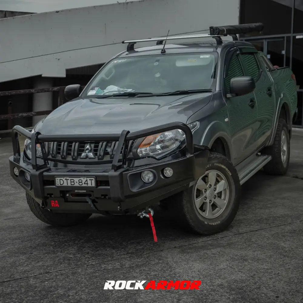 Rockarmor Rock Pack, Mitsubishi Triton MQ | Elite Bullbar + Rock Sliders - Rock Pack