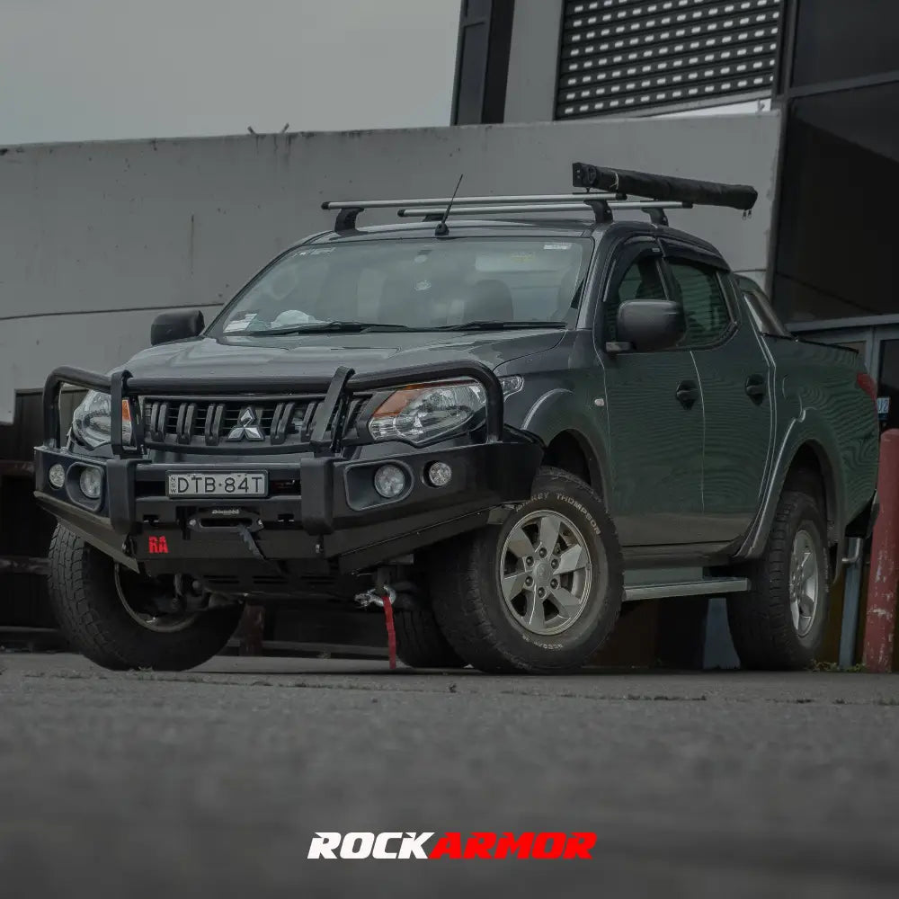 Rockarmor Rock Pack, Mitsubishi Triton MQ | Elite Bullbar + Rock Sliders - Rock Pack