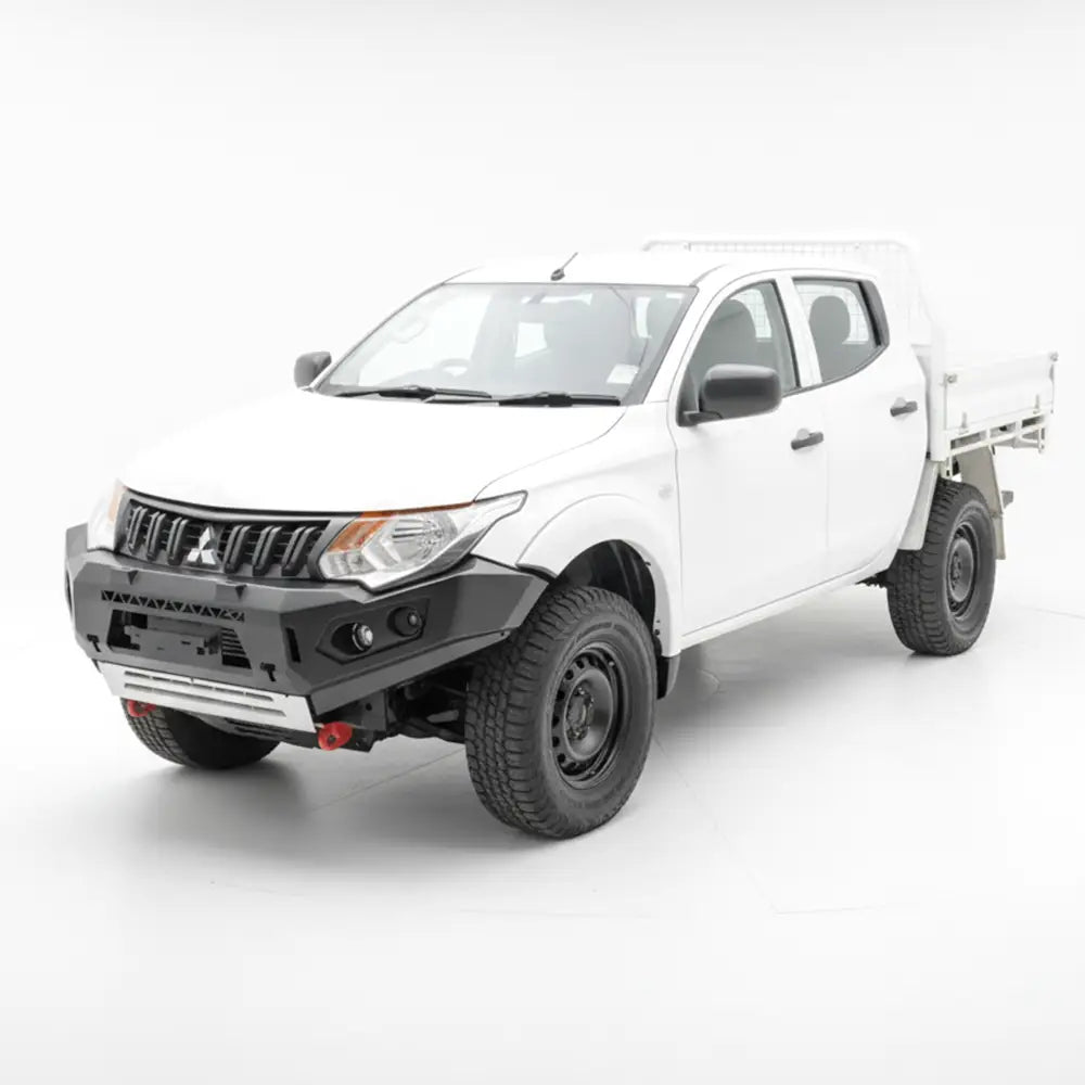 Rockarmor Rock Pack, Mitsubishi Triton MQ | GT Hoopless Bullbar + Rock Sliders - Rock Pack