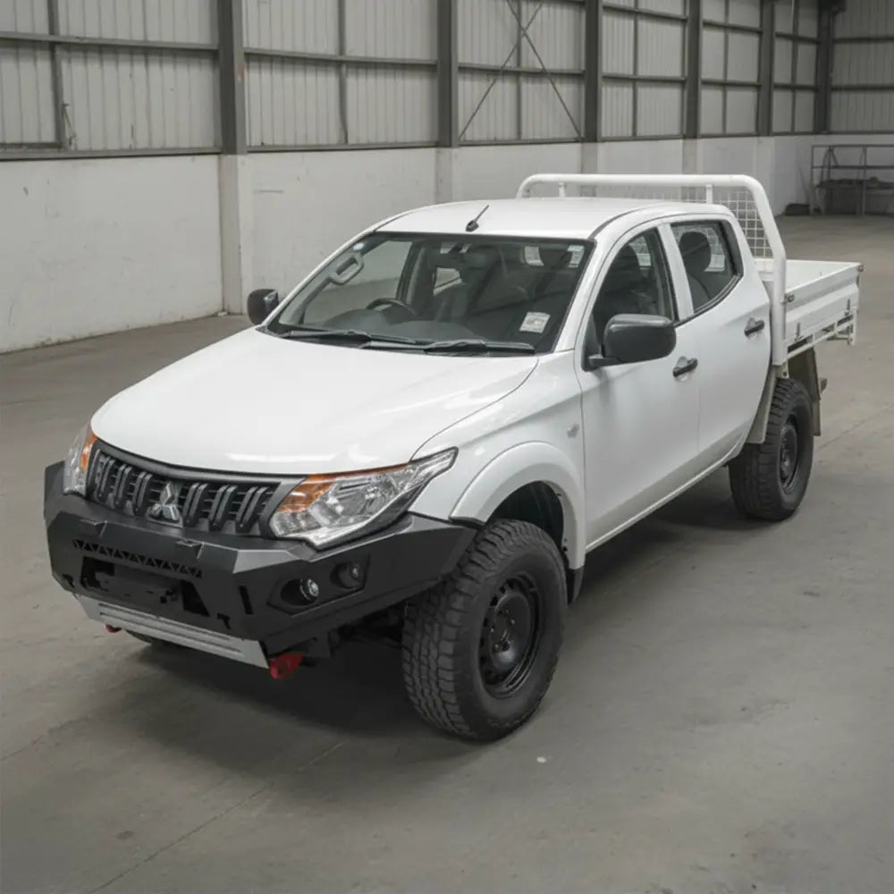 Rockarmor Rock Pack, Mitsubishi Triton MQ | GT Hoopless Bullbar + Rock Sliders - Rock Pack