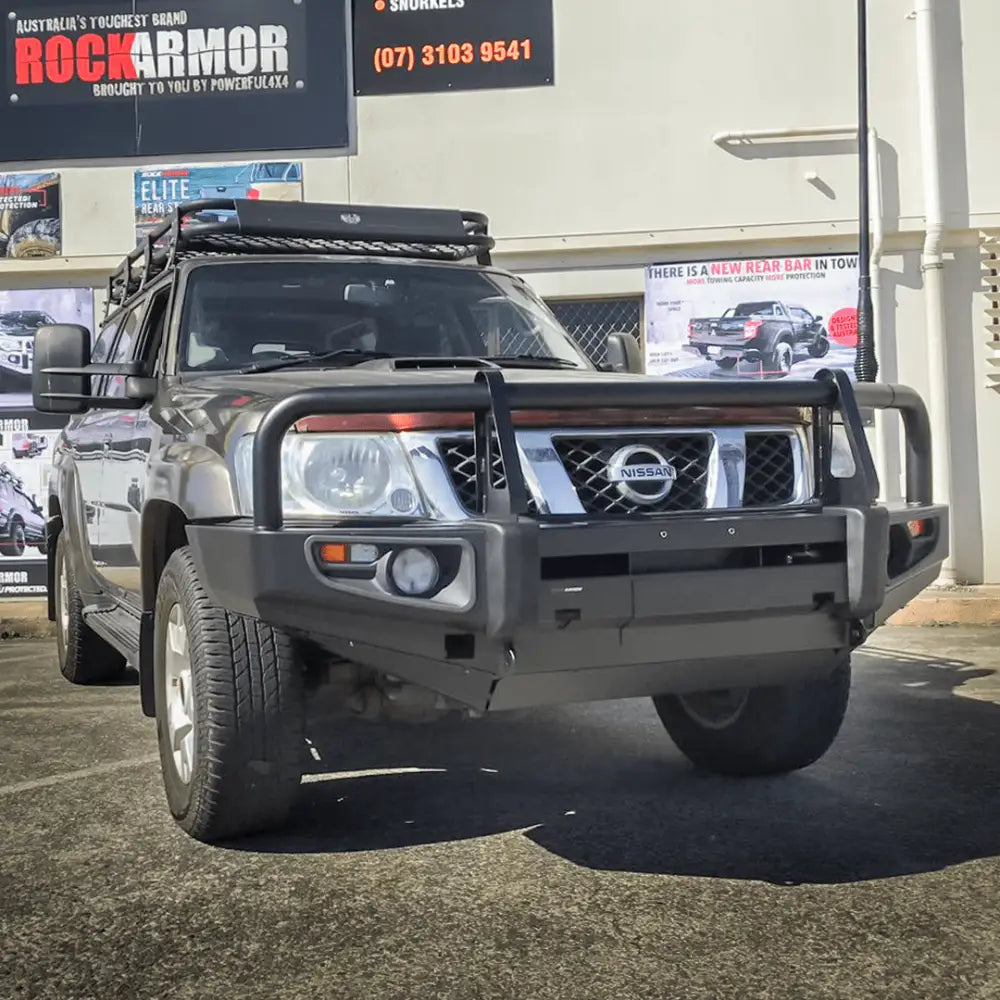 Rockarmor Premium Steel Bullbar - Nissan Patrol Gu1 97- 09/2004 (Full Bar Replacement)