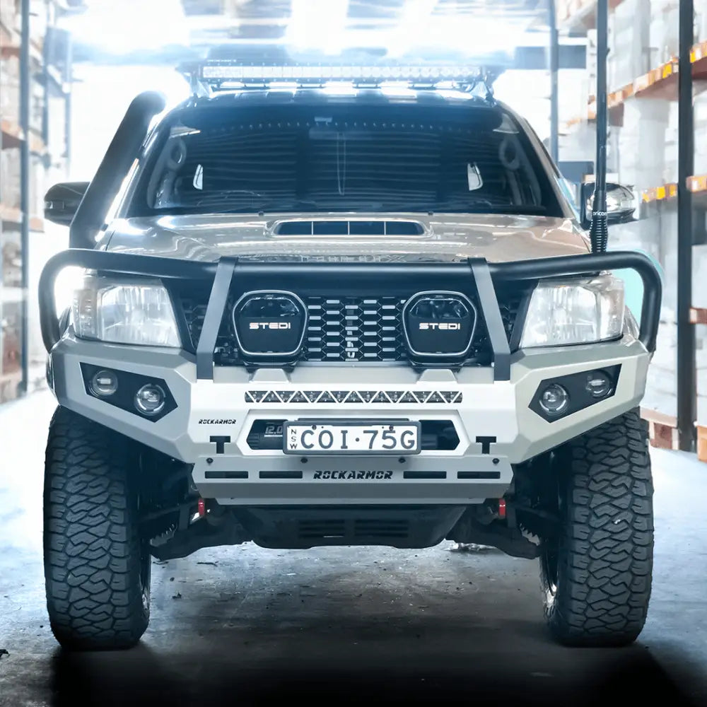 Rockarmor Rock Pack, Toyota Hilux N70 12-15 | GT Hoop Bullbar + Rock Sliders - Rock Pack
