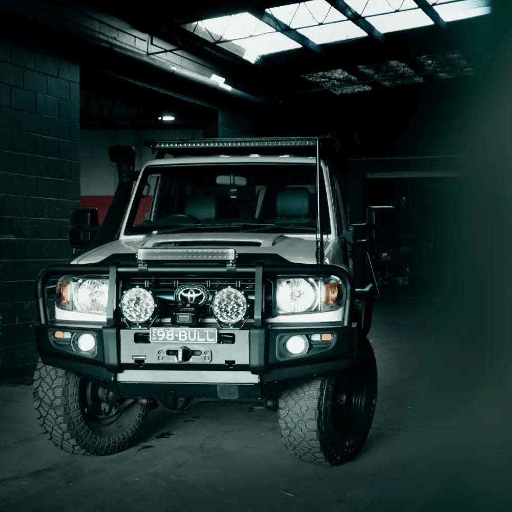 Rockarmor Premium Steel Bullbar - Toyota Landcruiser 76/78/79 2005+ (Full Bar Replacement)