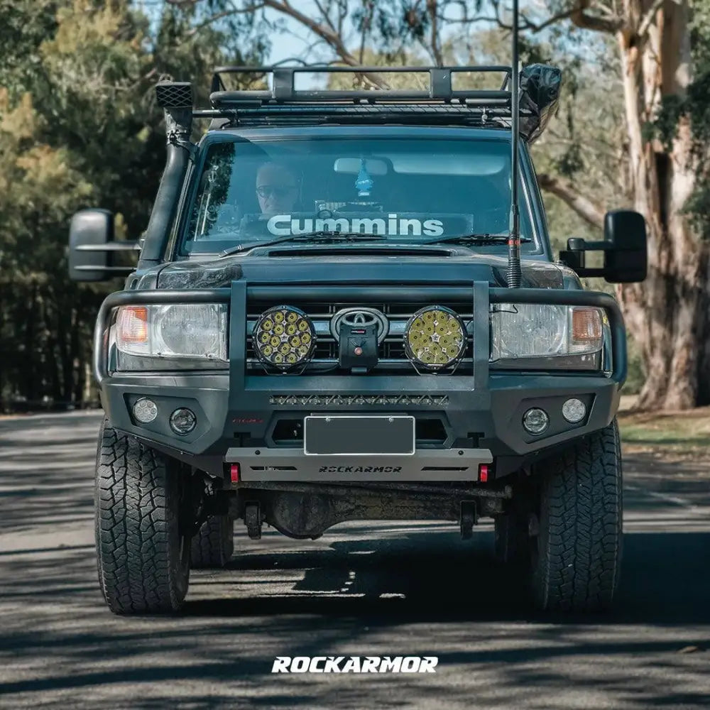 Rockarmor Rock Pack, Toyota Landcruiser 76 78 79 2007-11/2023 | GT Hoop Bullbar + Rock Sliders - Rock Pack