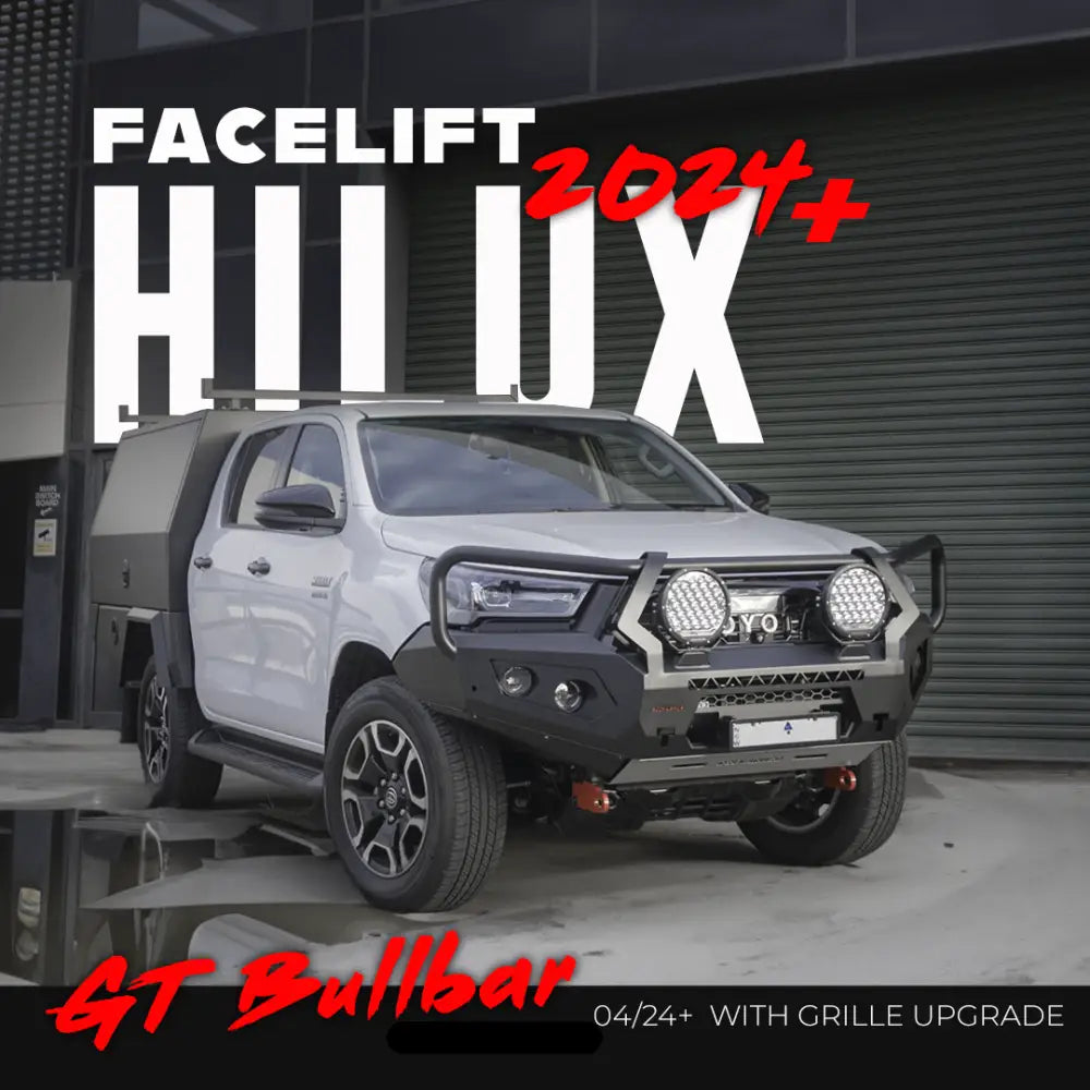 Rockarmor Rock Pack, Toyota Sr Hilux 2020 to Current | GT Hoop Bullbar + Rock Sliders - Rock Pack