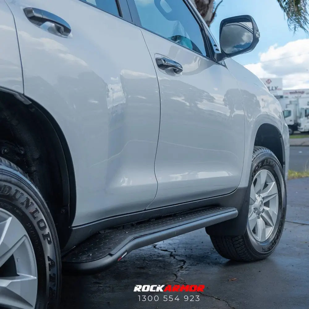 Rockarmor Steel Rockslider Side Steps - Prado 150 2009-2024