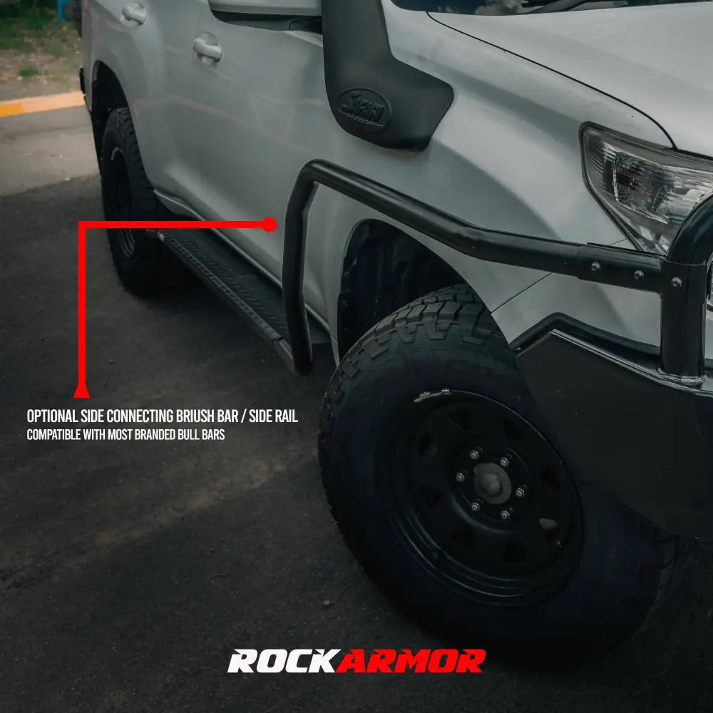Rockarmor Steel Rockslider Side Steps - Prado 150 2009-2024