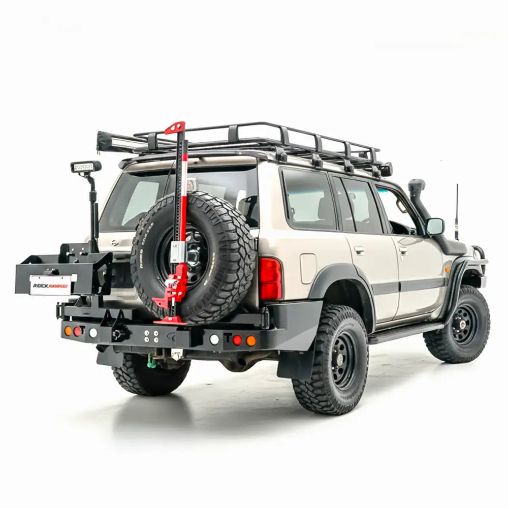 Rockarmor Steel Dual Wheel Carrier - Nissan Patrol Y61 Gu1 2 3 1997-20004 And Gu Wagon