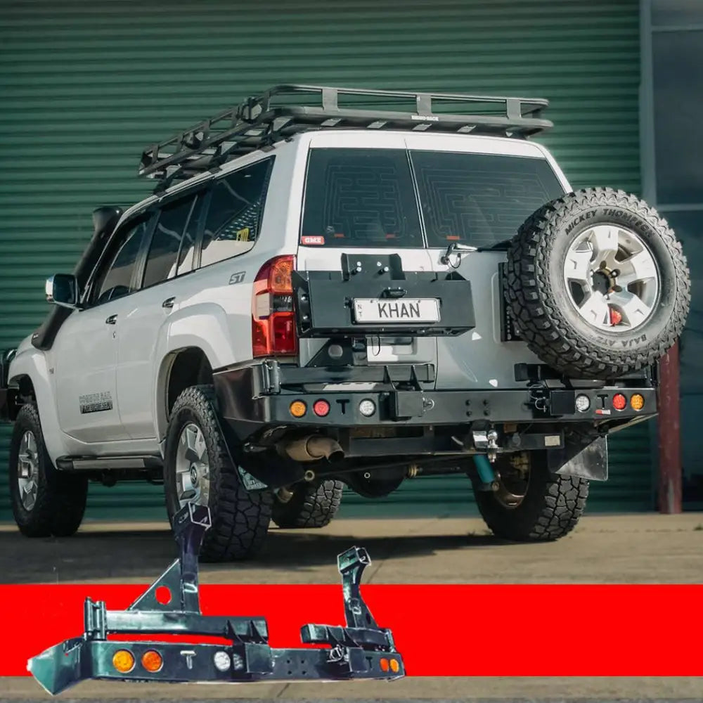 Rockarmor Steel Dual Wheel Carrier - Nissan Patrol Y61 Gu4 2004 - 2016 Models