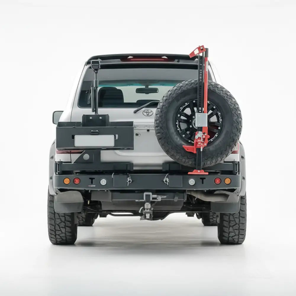 Rockarmor Steel Dual Wheel Carrier - Toyota Landcruiser Fj105 Series 1998-2002 Live Axle (Solid Front End)