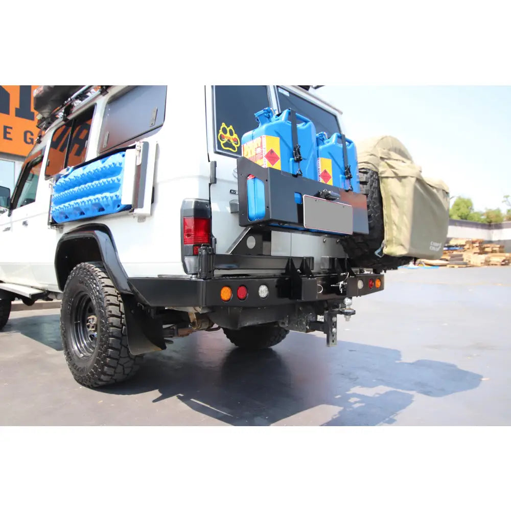 Rockarmor Steel Dual Wheel Carrier - Toyota Landcruiser Fj76 Fj78 1992-2006 Troopy Wagon