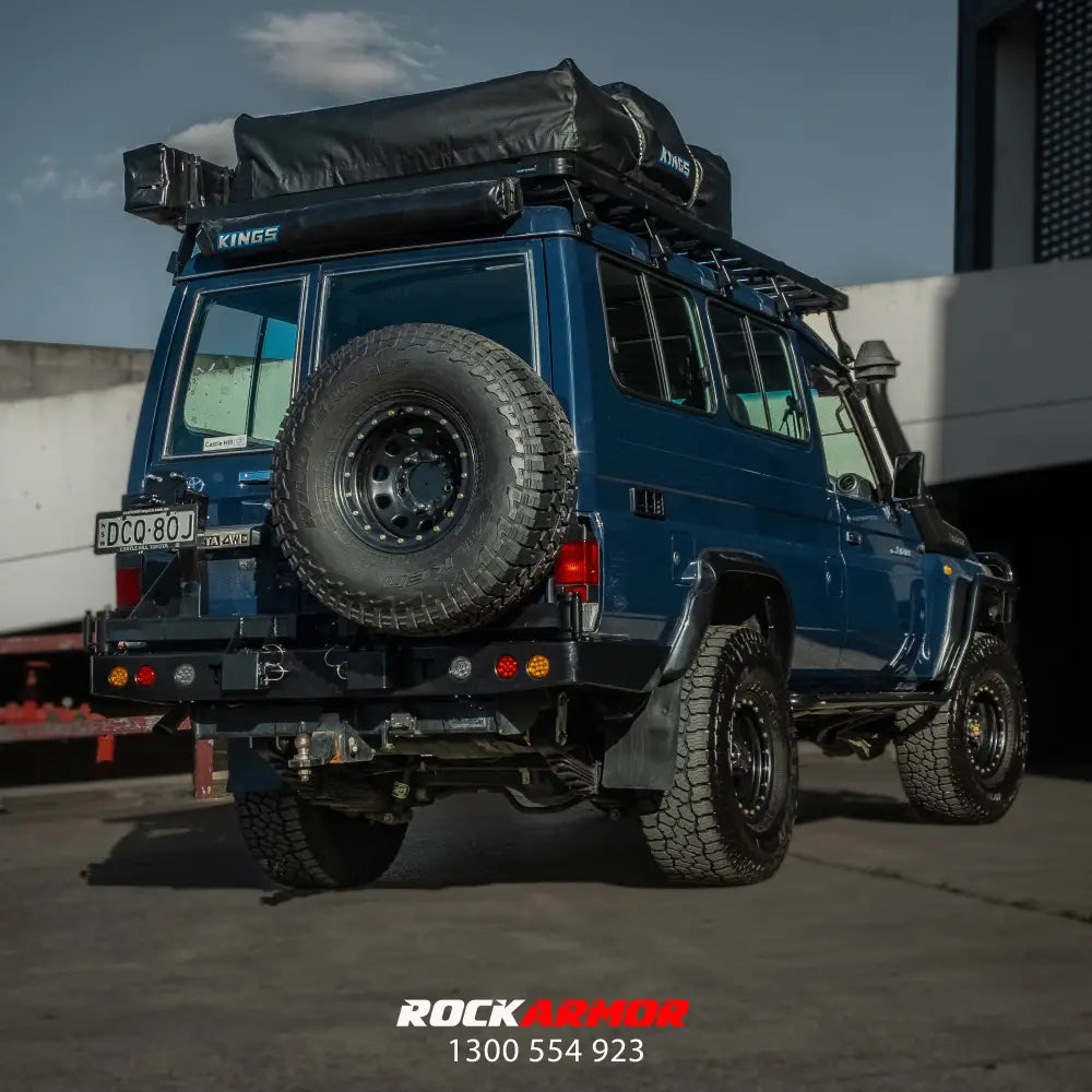 Rockarmor Steel Dual Wheel Carrier - Toyota Landcruiser Fj76 Fj78 1992-2006 Troopy Wagon