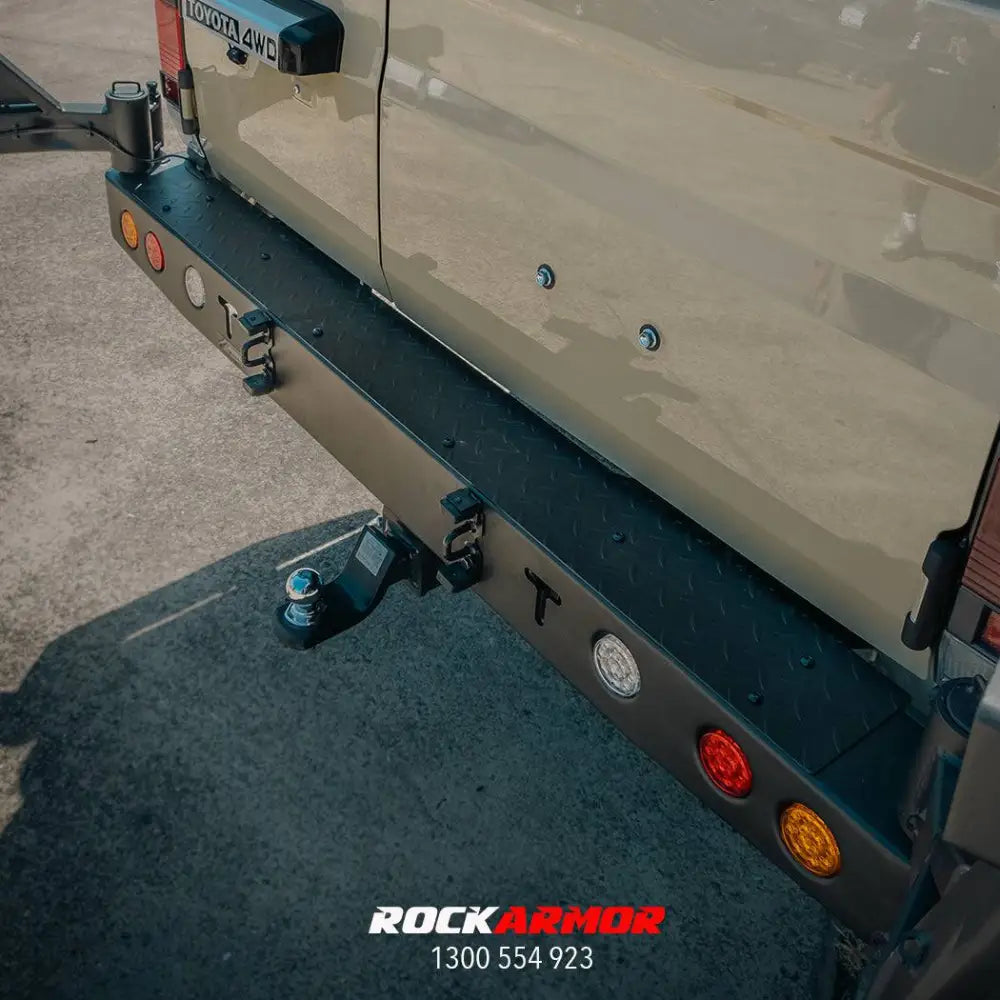 Rockarmor Steel Dual Wheel Carrier - Toyota Landcruiser Fj76 Fj78 1992-2006 Troopy Wagon