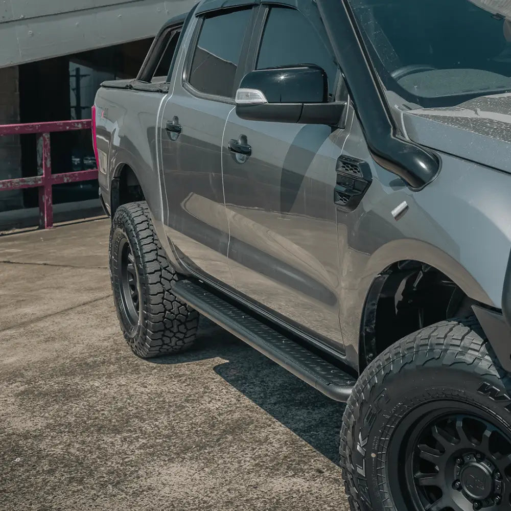 Rockarmor Steel Rockslider Side Steps - Ford Ranger Px1 Px2 Px3 Dual Cab/Extra Cab 2012-2022