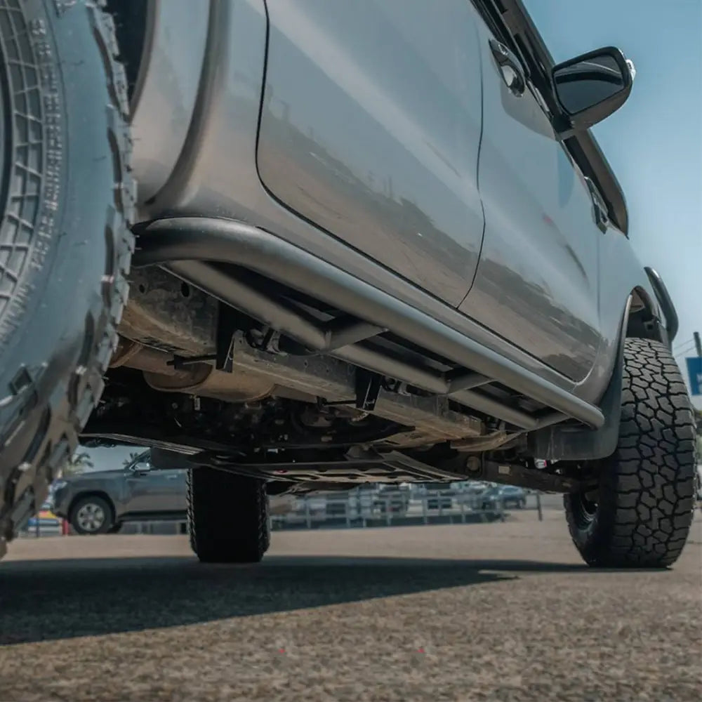 Rockarmor Steel Rockslider Side Steps - Ford Ranger Px1 Px2 Px3 Dual Cab/Extra Cab 2012-2022