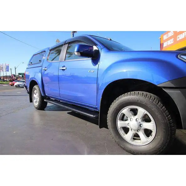 Rockarmor Steel Rockslider Side Steps - Isuzu Dmax Dual Cab 2012 - Early 2020 Models