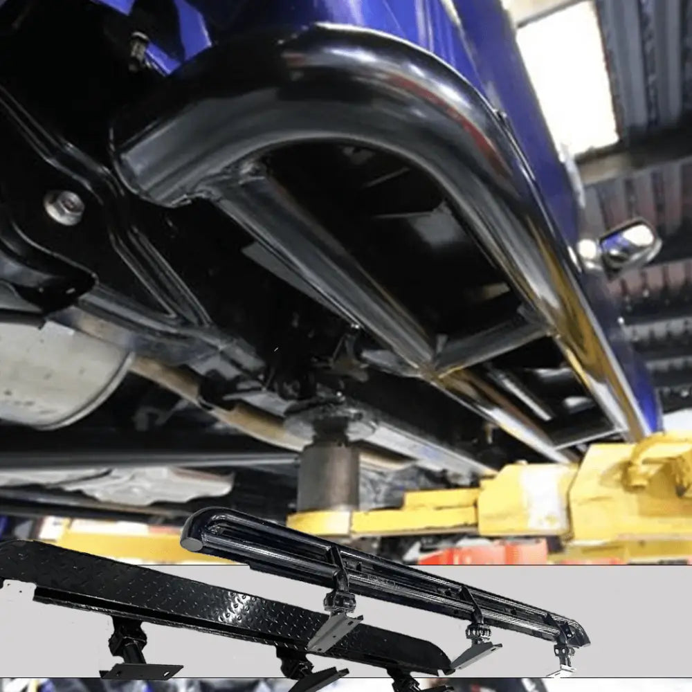 Rockarmor Steel Rockslider Side Steps - Isuzu Dmax Dual Cab 2012 - Early 2020 Models