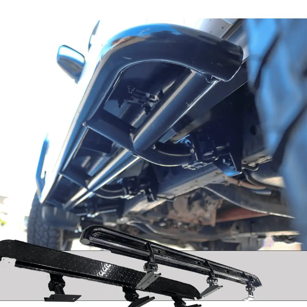 Rockarmor Steel Rockslider Side Steps - Mitsubishii Triton ML/MN 2006 - 2015