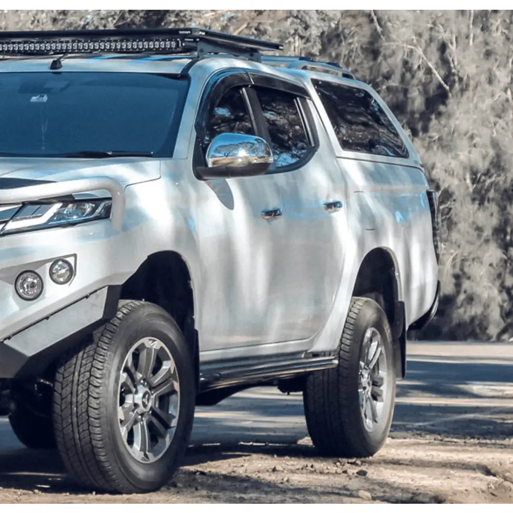 Rockarmor Steel Rockslider Side Steps To Suit Mitsubishi Triton MQ 04/2015 - 10/2018 - Side Steps