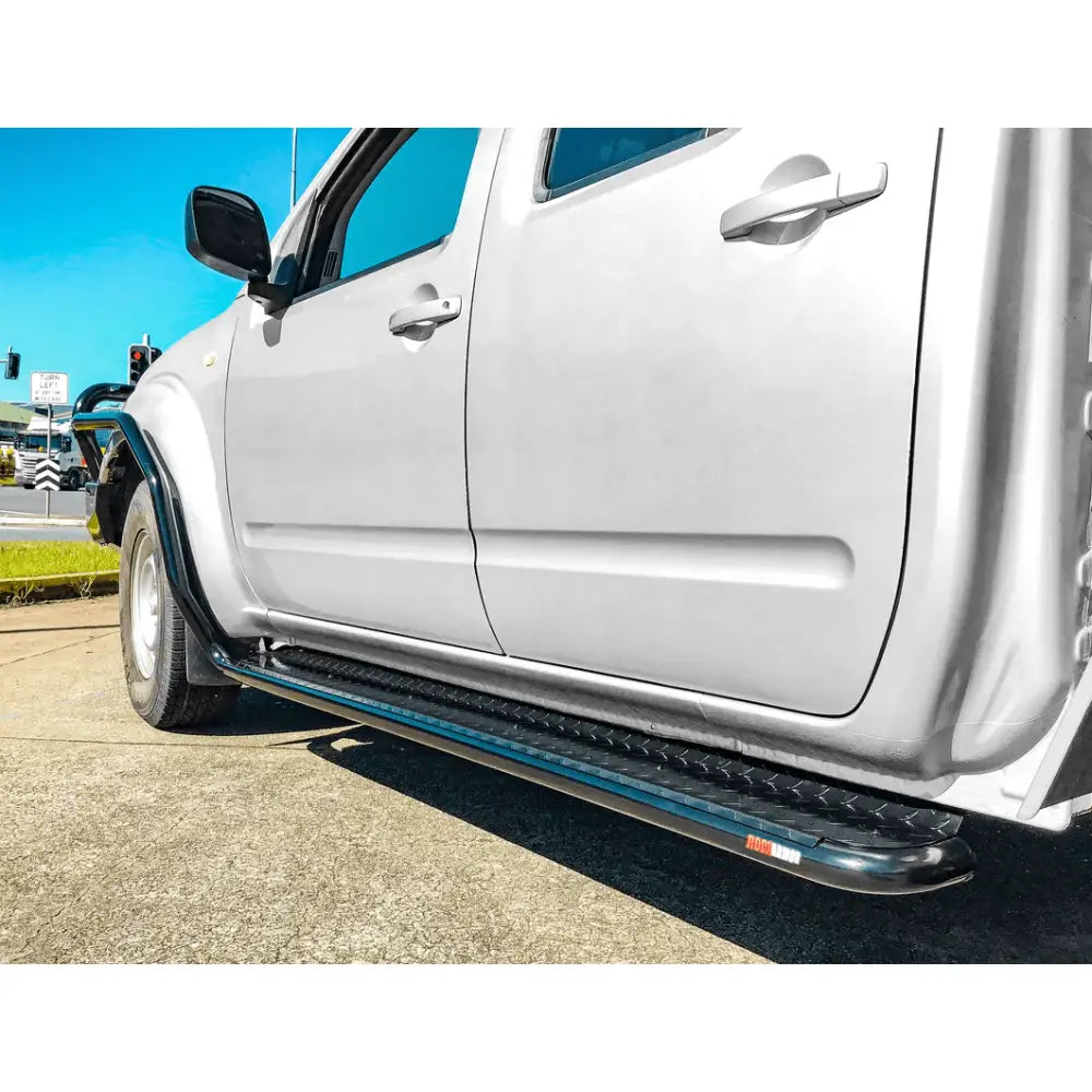 Rockarmor Steel Rockslider Side Steps - Nissan Navara D40