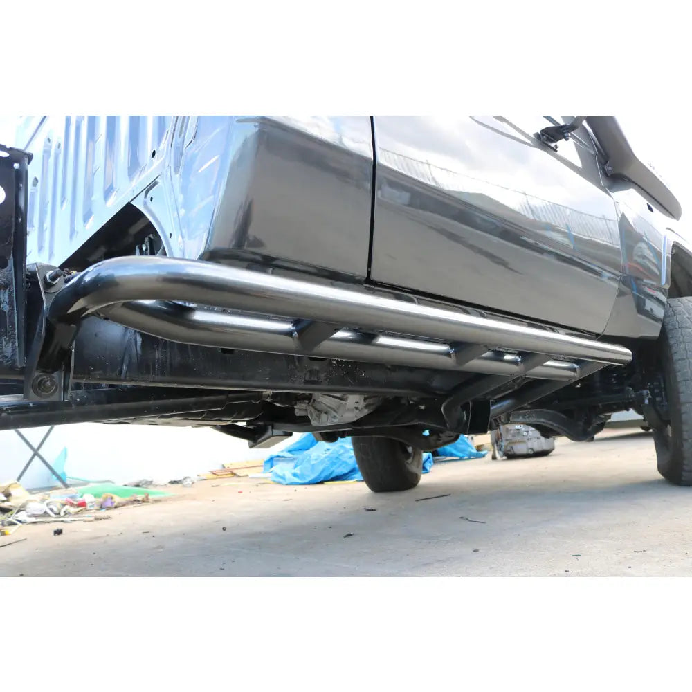 Rockarmor Steel Rockslider Side Steps - Toyota Landcruiser 76 Series / 79 Series 2007-2018 2 Door