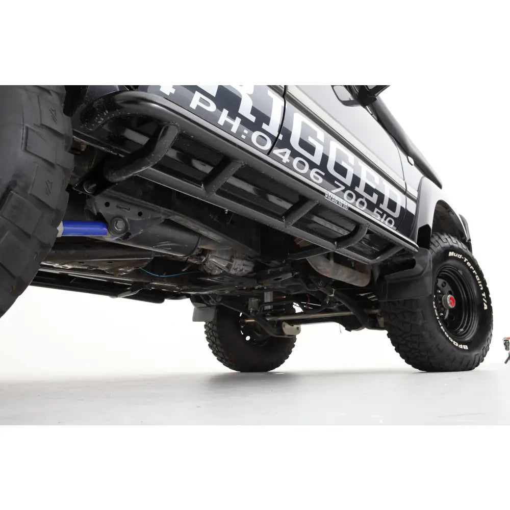 Rockarmor Steel Rockslider Side Steps - Toyota Landcruiser Fj80 1990-1997