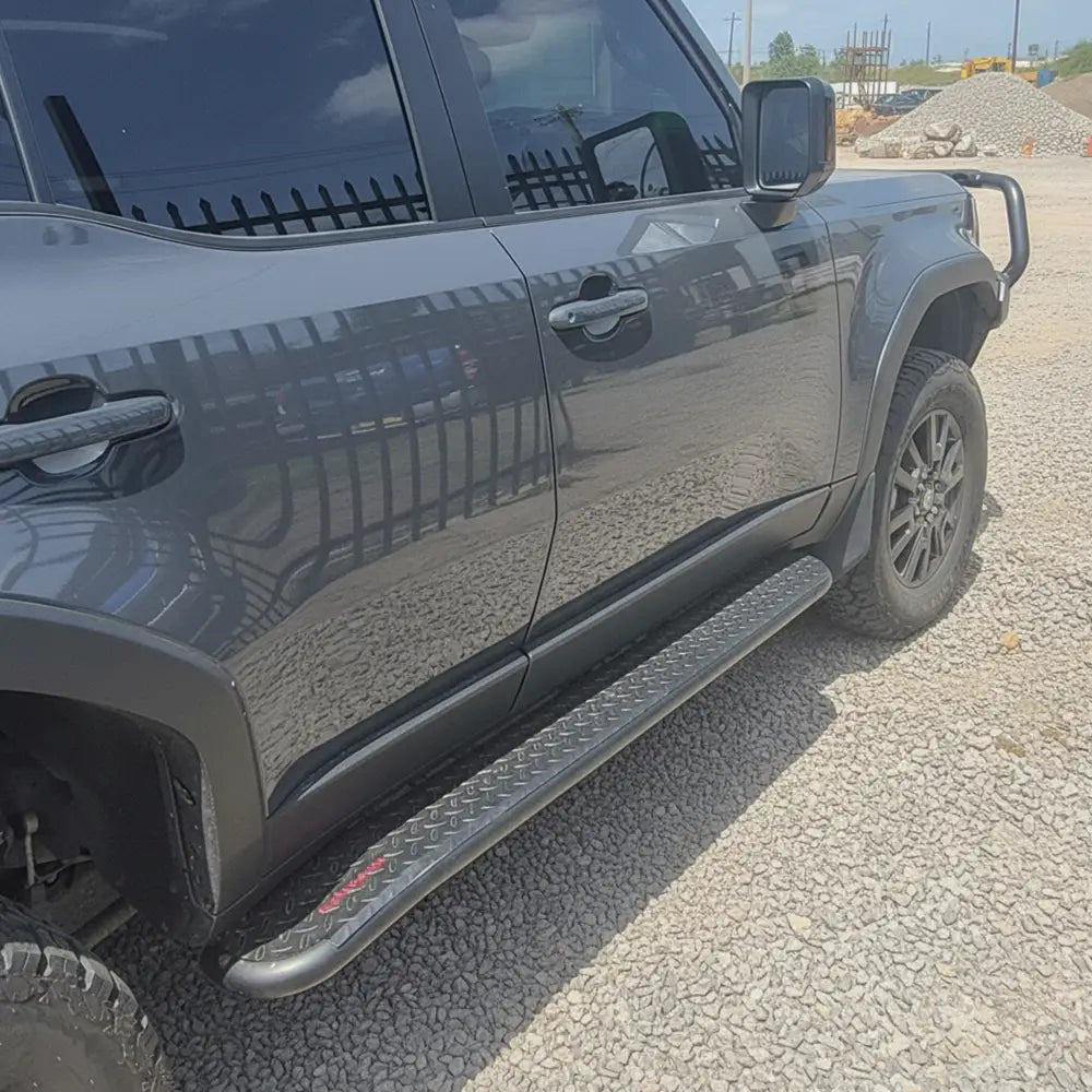 Rockarmor Steel Rockslider Side Steps - Toyota Prado 250 2024 to Current (Full Bar Replacement)
