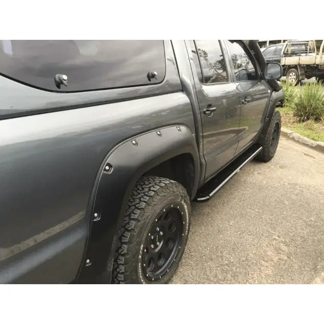 Rockarmor Steel Rockslider Side Steps - Vw Amorok 2010 To Current